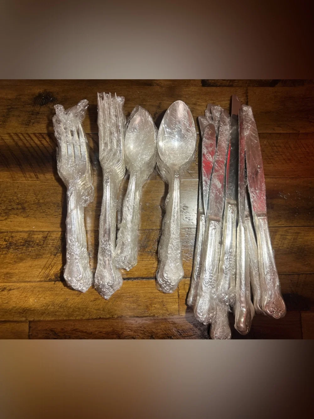 Stainless Set of Silverware (2 sets of spoons, 2 sets of forks, 1 set of knifes)